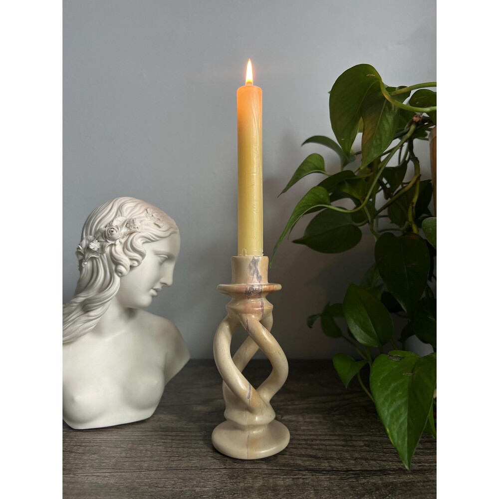 Vintage Soapstone Candle Holder